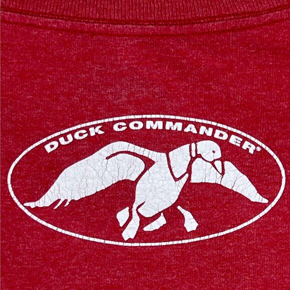 Duck Dynasty Duck Commander Happy Happy Happy Tee Shirt in Heathered Red XXXL - Picture 6 of 11